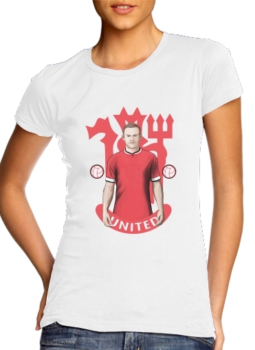 Football Stars: Red Devil Rooney ManU für Damen T-Shirt