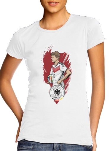 Football Stars: Thomas Müller - Germany für Damen T-Shirt