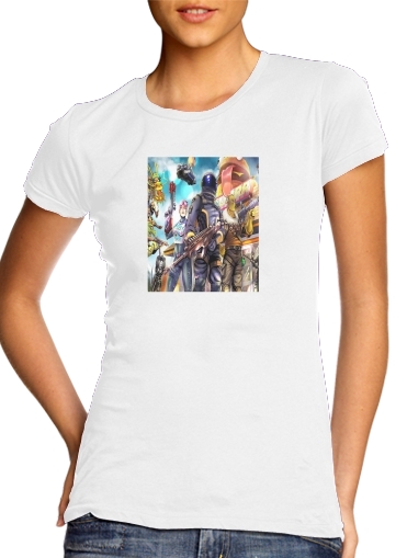 Fortnite Characters with Guns für Damen T-Shirt
