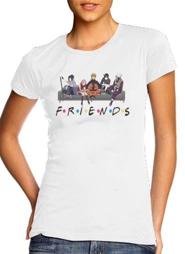Friends parodie Naruto manga für Damen T-Shirt