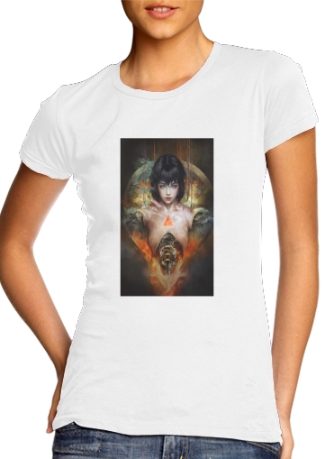 Ghost in the shell Fan Art für Damen T-Shirt