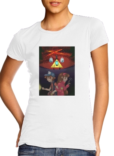 Gravity Falls Monster bill cipher Wheel für Damen T-Shirt