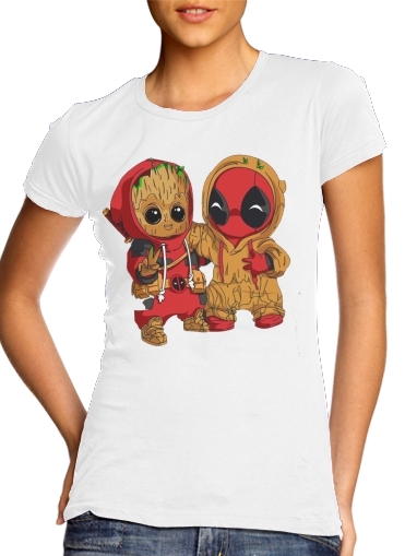 Groot x Deadpool für Damen T-Shirt