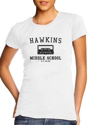 Hawkins Middle School AV Club K7 für Damen T-Shirt
