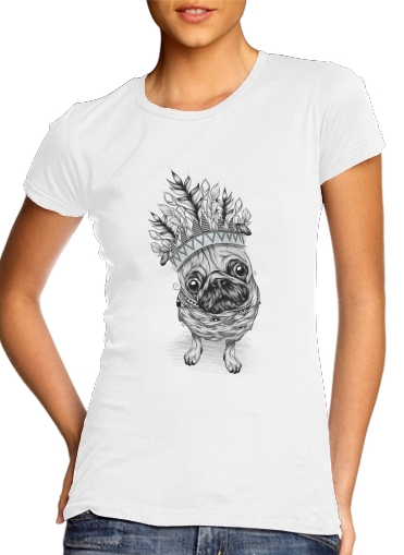 Indian Pug für Damen T-Shirt