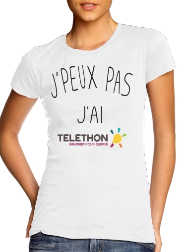 Je peux pas jai telethon für Damen T-Shirt
