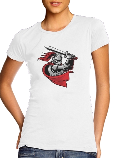 Knight with red cap für Damen T-Shirt