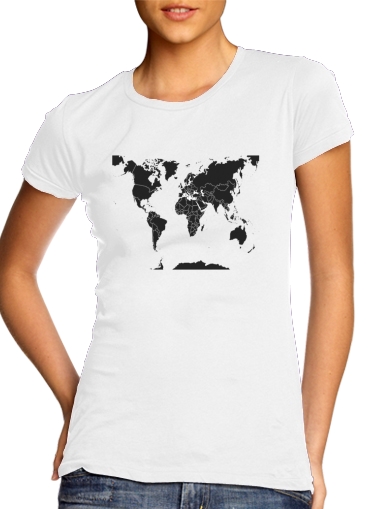 Weltkarte Welt für Damen T-Shirt