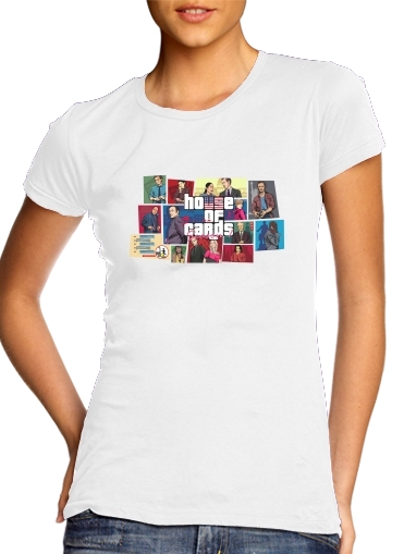 Mashup GTA and House of Cards für Damen T-Shirt
