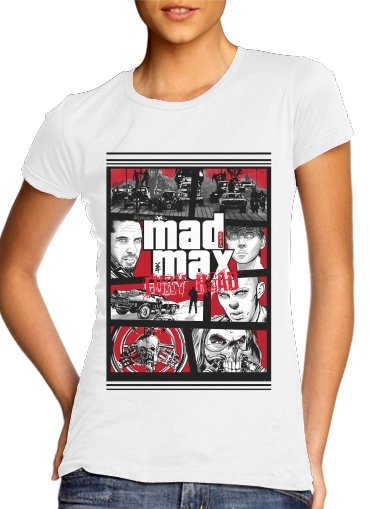 Mashup GTA Mad Max Fury Road für Damen T-Shirt