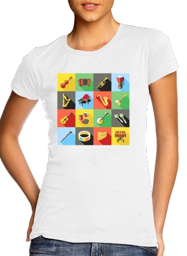 Music Instruments Co für Damen T-Shirt