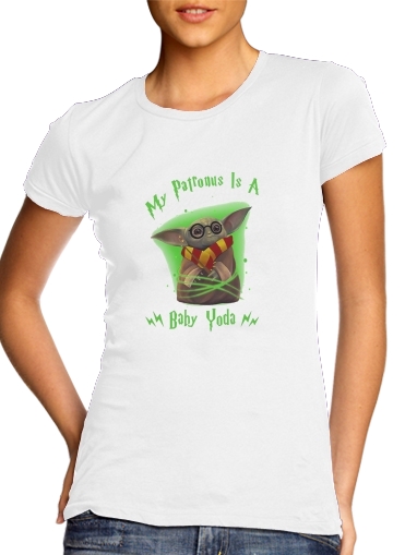 My patronus is baby yoda für Damen T-Shirt