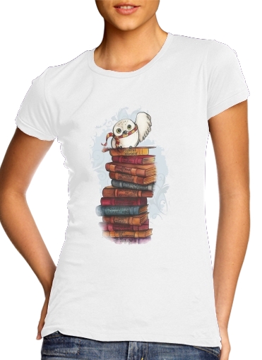 Owl and Books für Damen T-Shirt
