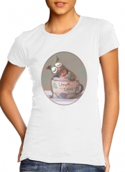 T-Shirts Painting Baby With Owl Cap in a Teacup