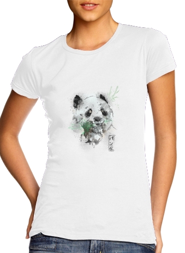 Panda Watercolor für Damen T-Shirt
