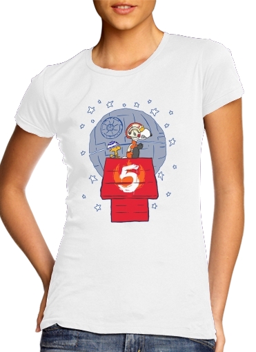 Peanut Snoopy x StarWars für Damen T-Shirt