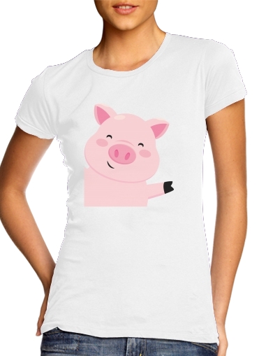 Pig Smiling für Damen T-Shirt