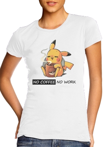 Pikachu Coffee Addict für Damen T-Shirt