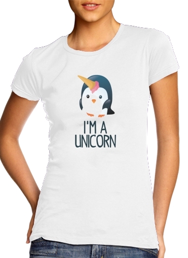 Pingouin wants to be unicorn für Damen T-Shirt