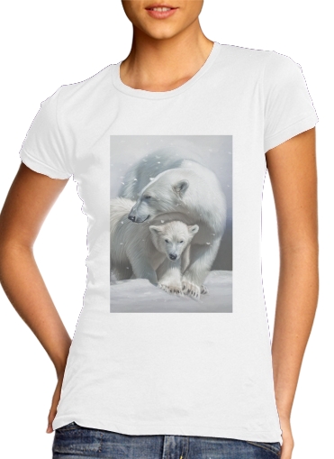 Polar bear family für Damen T-Shirt