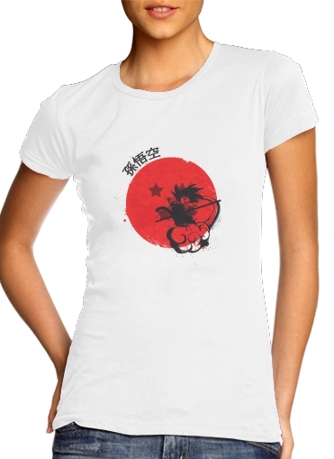 Red Sun Young Monkey für Damen T-Shirt