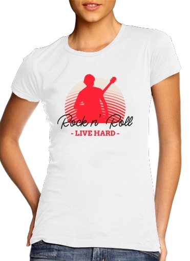 Rock N Roll Live hard für Damen T-Shirt