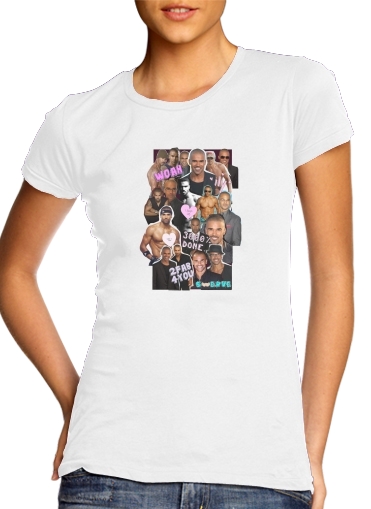 Shemar Moore collage für Damen T-Shirt