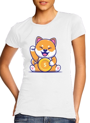 Shiba Inu Crypto für Damen T-Shirt