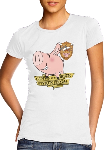 Sir Hawk Wildschwein oder Schwein für Damen T-Shirt