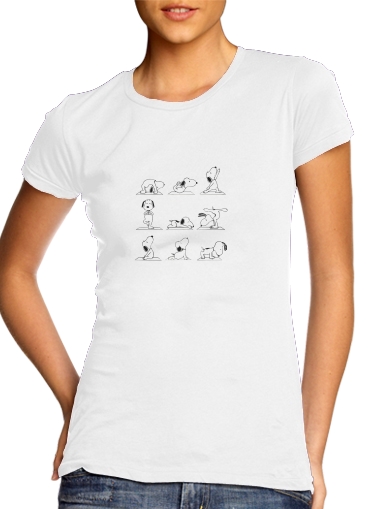 Snoopy Yoga für Damen T-Shirt