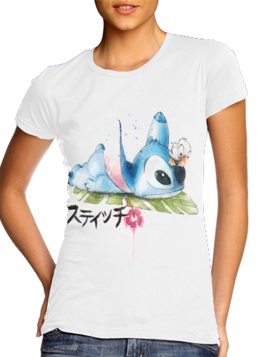 Stitch watercolor für Damen T-Shirt