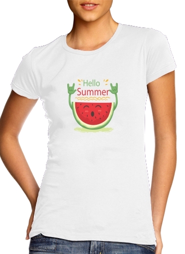 Summer pattern with watermelon für Damen T-Shirt