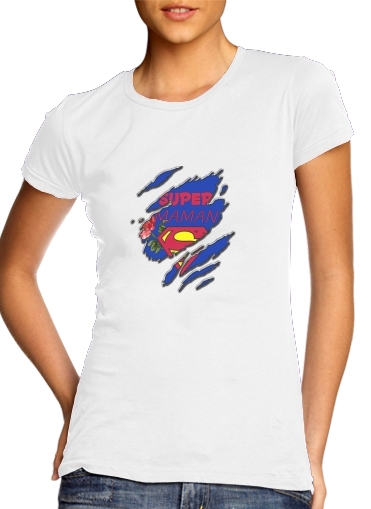 Super Maman für Damen T-Shirt