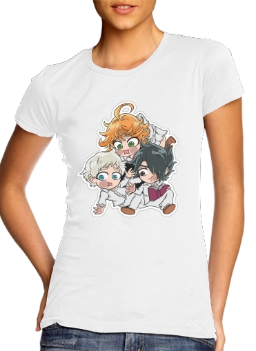 The Promised Neverland - Emma, Ray, Norman Chibi für Damen T-Shirt