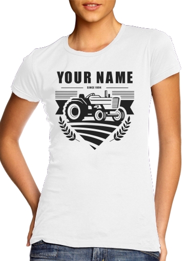 Tractor Farm Logo Custom für Damen T-Shirt