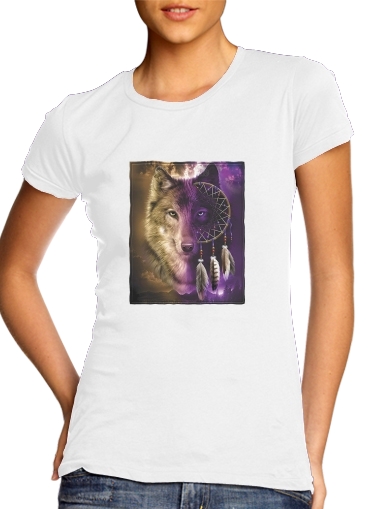 Wolf Dreamcatcher für Damen T-Shirt