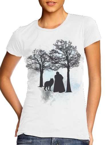 Wolf Snow für Damen T-Shirt