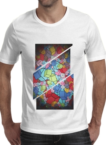 Abstract Cool Cubes für Männer T-Shirt