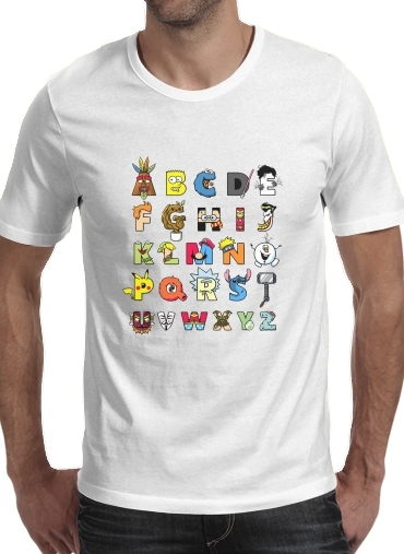 Alphabet Geek für Männer T-Shirt