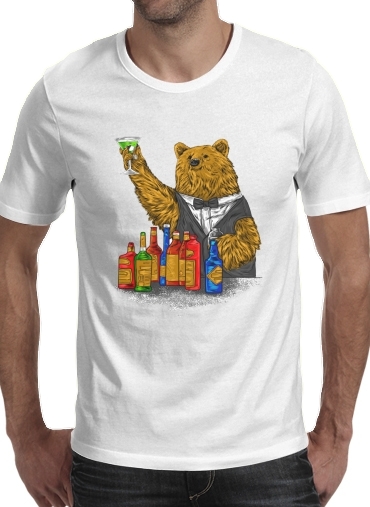 Bartender Bear für Männer T-Shirt