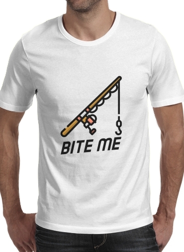 Bite Me Fisher Man für Männer T-Shirt