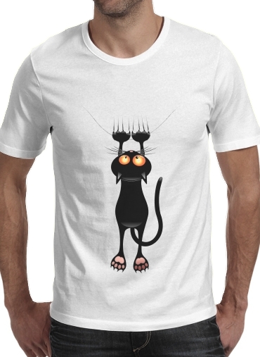 Black Cat Cartoon Hang für Männer T-Shirt