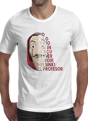 Casa de Papel Mask Vilain für Männer T-Shirt