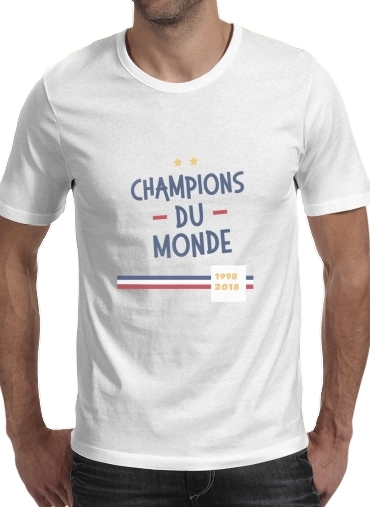 Champion du monde 2018 Supporter France für Männer T-Shirt