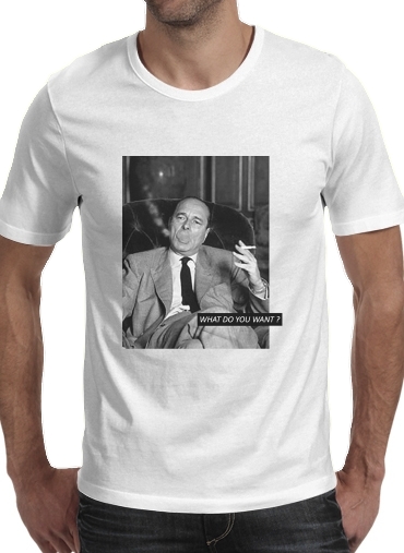 Chirac Smoking What do you want für Männer T-Shirt