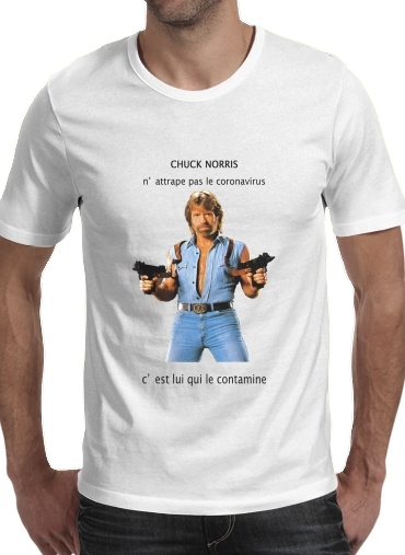 Chuck Norris Against Covid für Männer T-Shirt