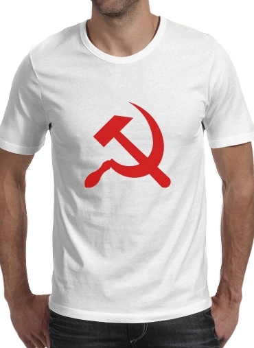 Kommunistische Sichel und Hammer für Männer T-Shirt