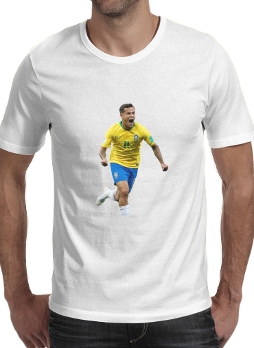 coutinho Football Player Pop Art für Männer T-Shirt