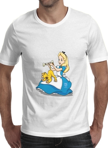 Disney Hangover Alice and Simba für Männer T-Shirt