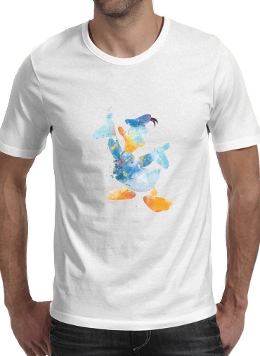 Donald Duck Watercolor Art für Männer T-Shirt